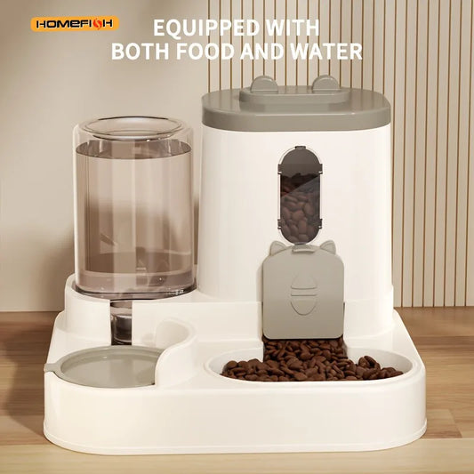 2-in-1 Cat Food & Water Dispenser