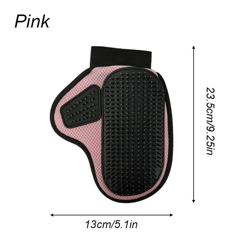 Pet Bath & Massage Gloves – Silicone Grooming Brush for Pets