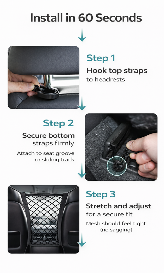 Dog Car Safety Barrier – Seat Gap Protector