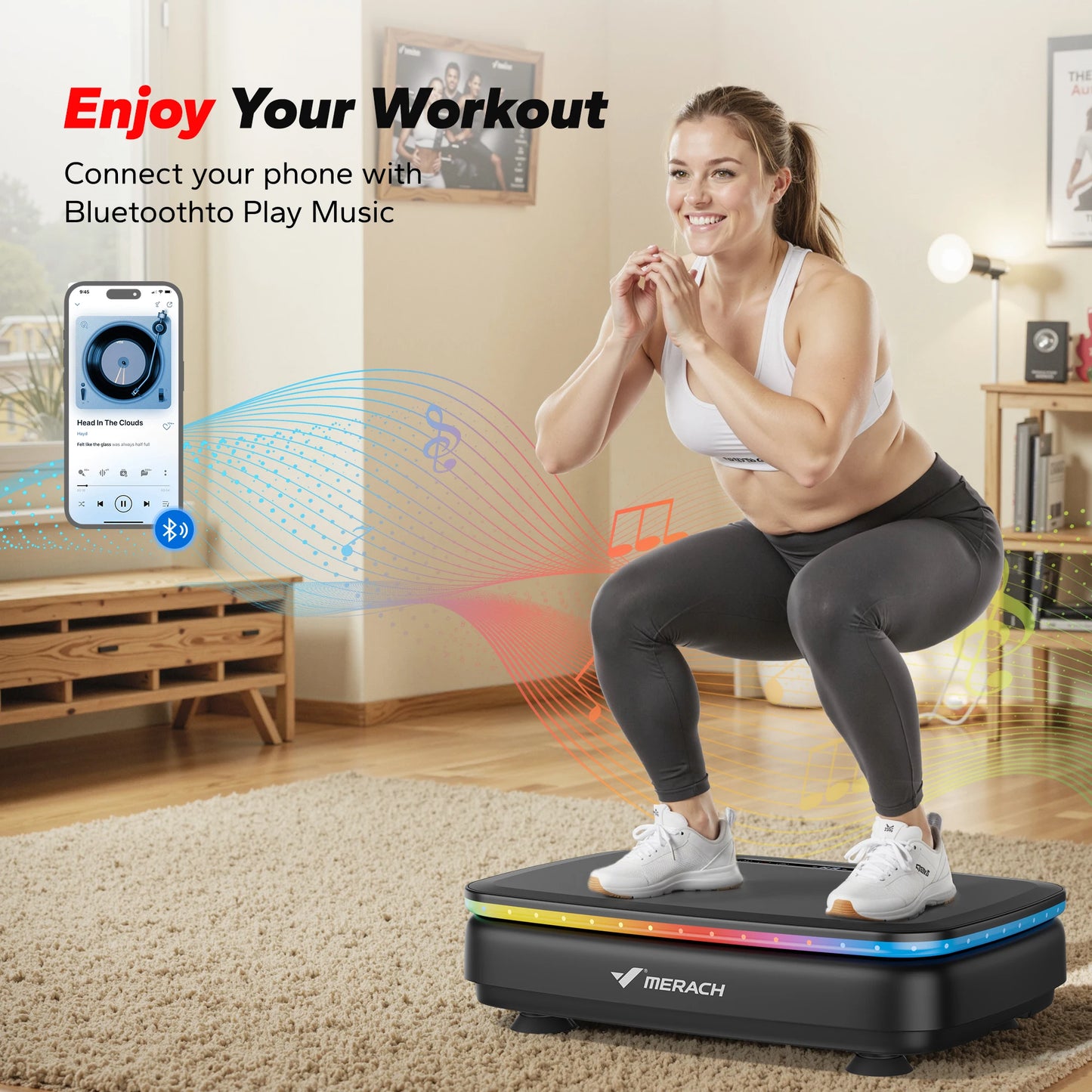 Full Body Vibration Plate Exercise Machine