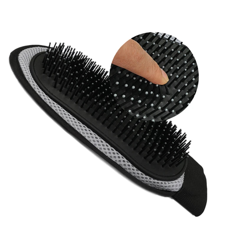 Pet Bath & Massage Gloves – Silicone Grooming Brush for Pets