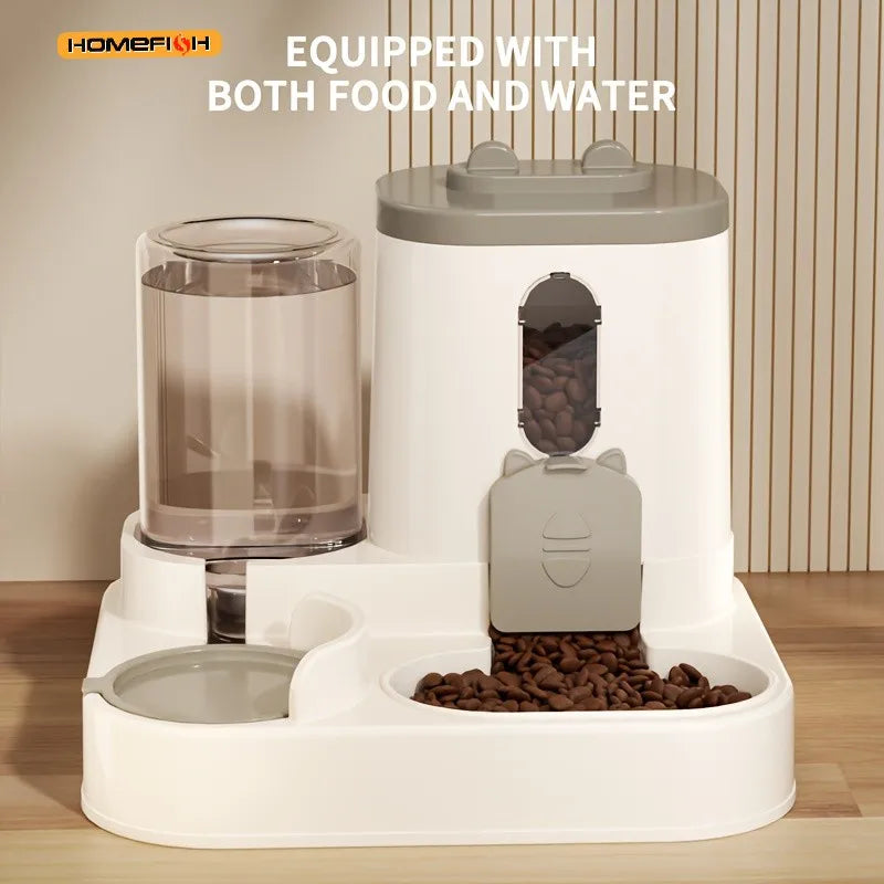 2-in-1 Cat Food & Water Dispenser