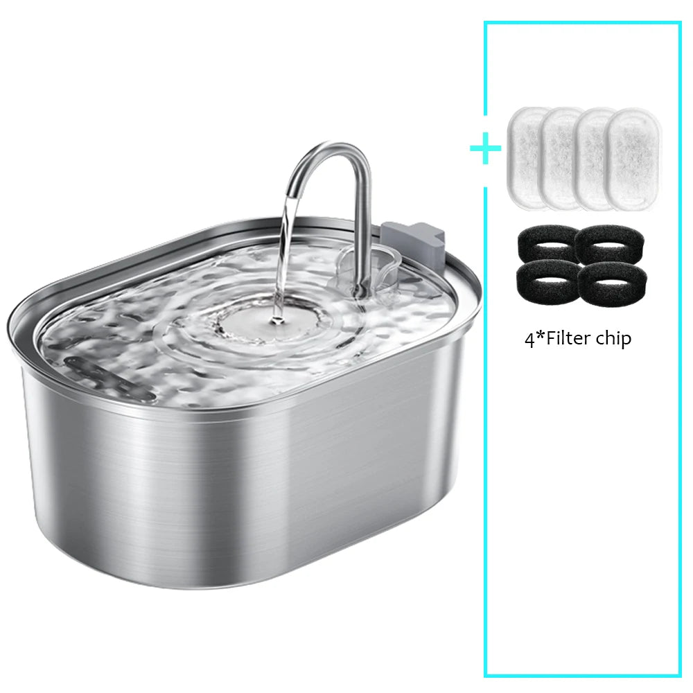 3.2L Stainless Steel Automatic Pet Water Fountain