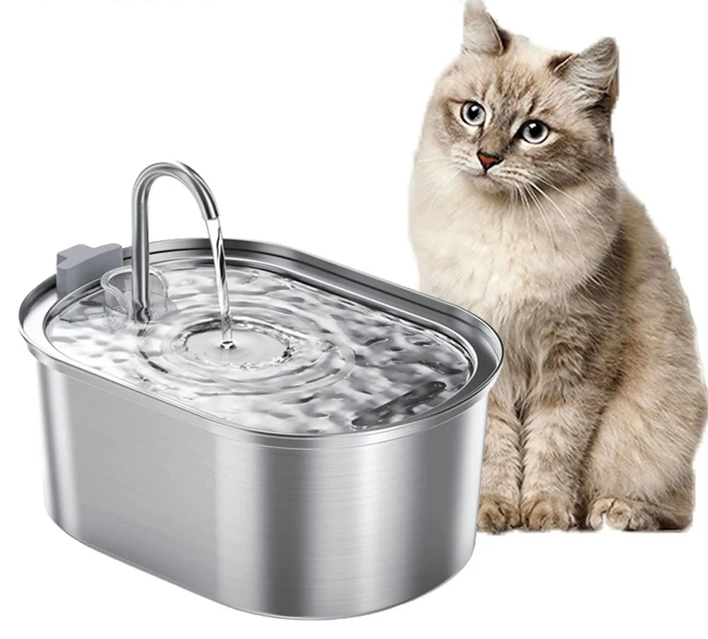 3.2L Stainless Steel Automatic Pet Water Fountain