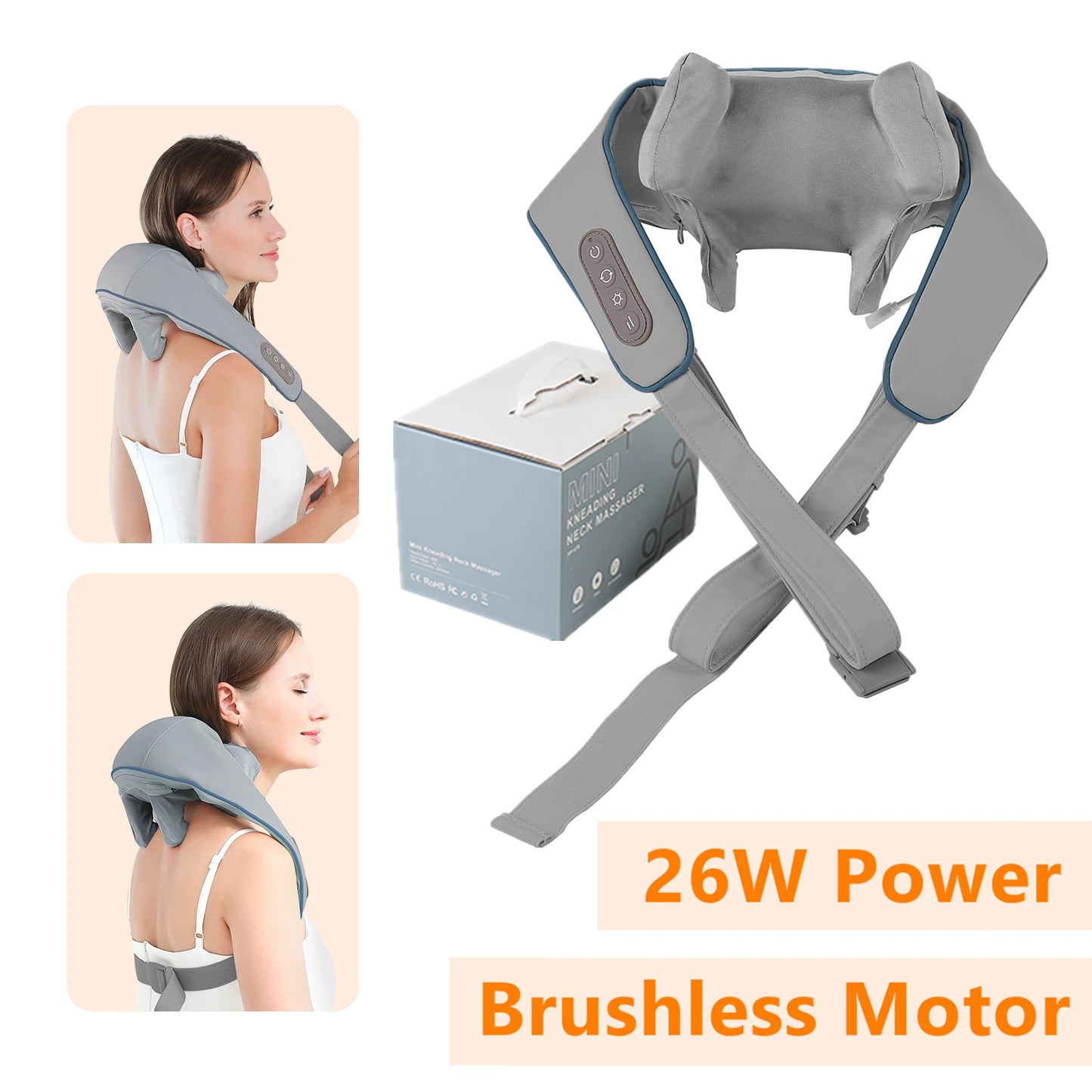 Wireless Deep Kneading Neck and Shoulder Massager
