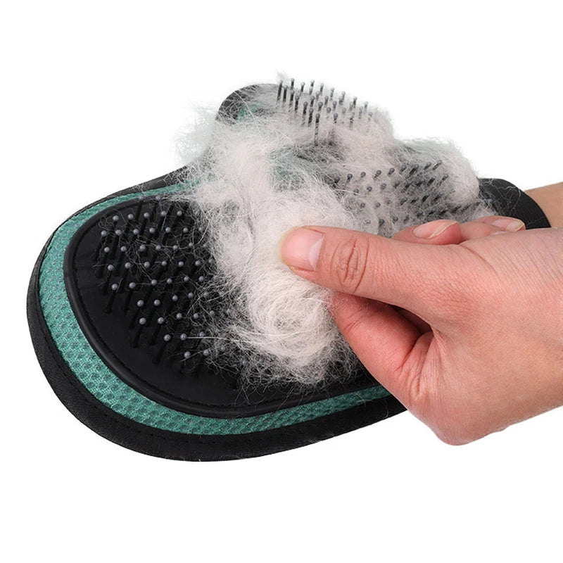 Pet Bath & Massage Gloves – Silicone Grooming Brush for Pets
