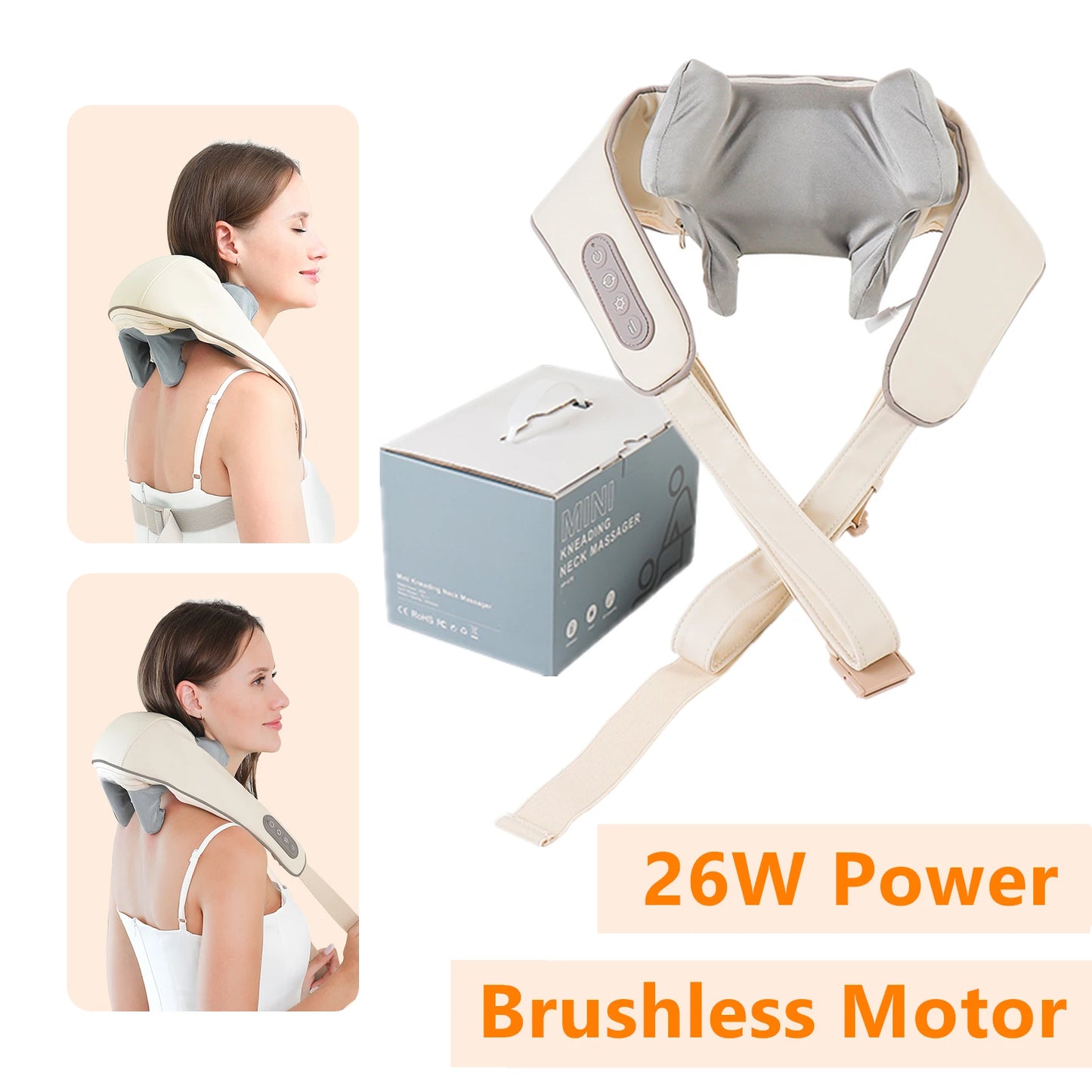 Wireless Deep Kneading Neck and Shoulder Massager