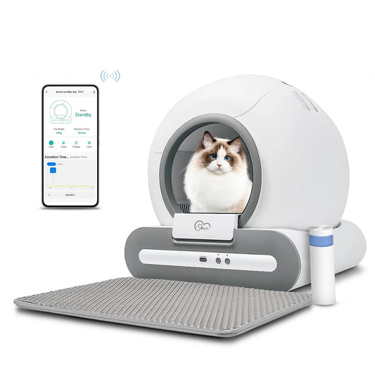 Smart Automatic Cat Litter Box – Self-Cleaning, App-Controlled