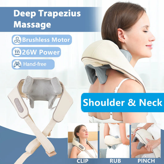 Wireless Deep Kneading Neck and Shoulder Massager