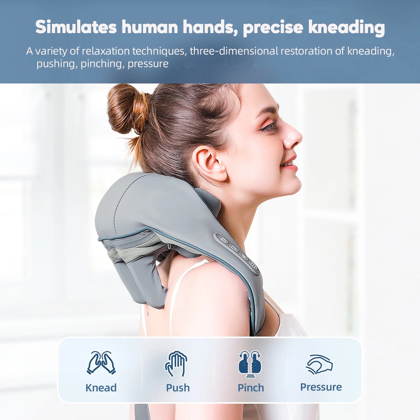 Wireless Deep Kneading Neck and Shoulder Massager