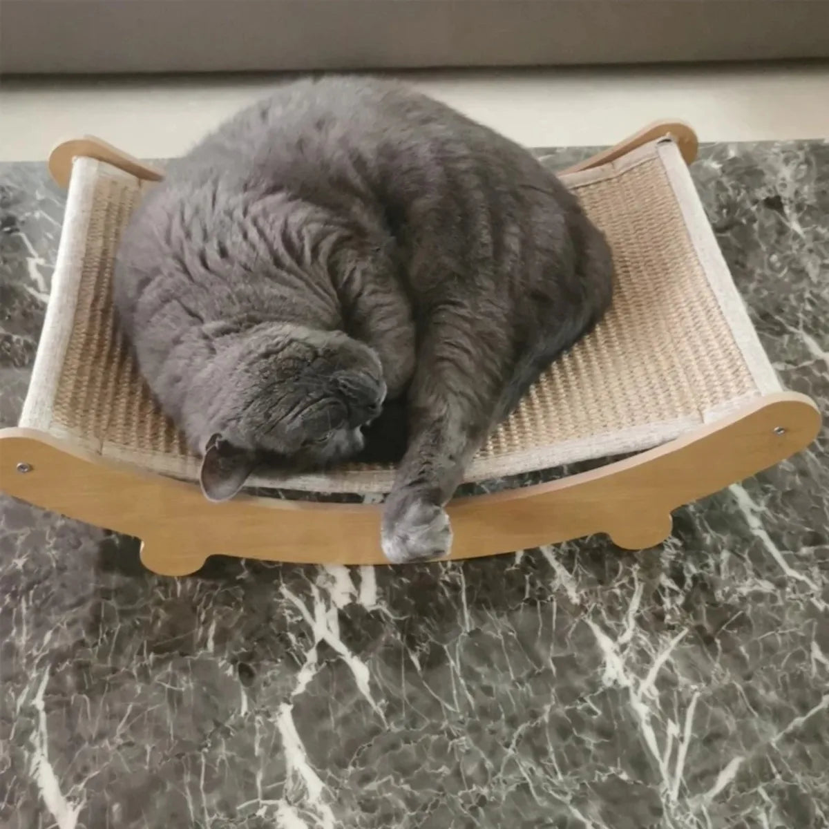 Wooden Cat Scratching Bed