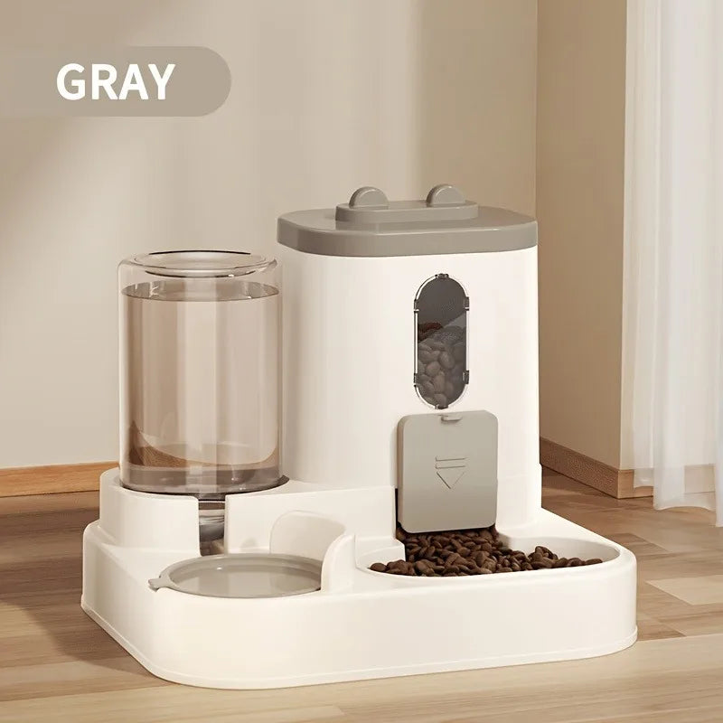 2-in-1 Cat Food & Water Dispenser